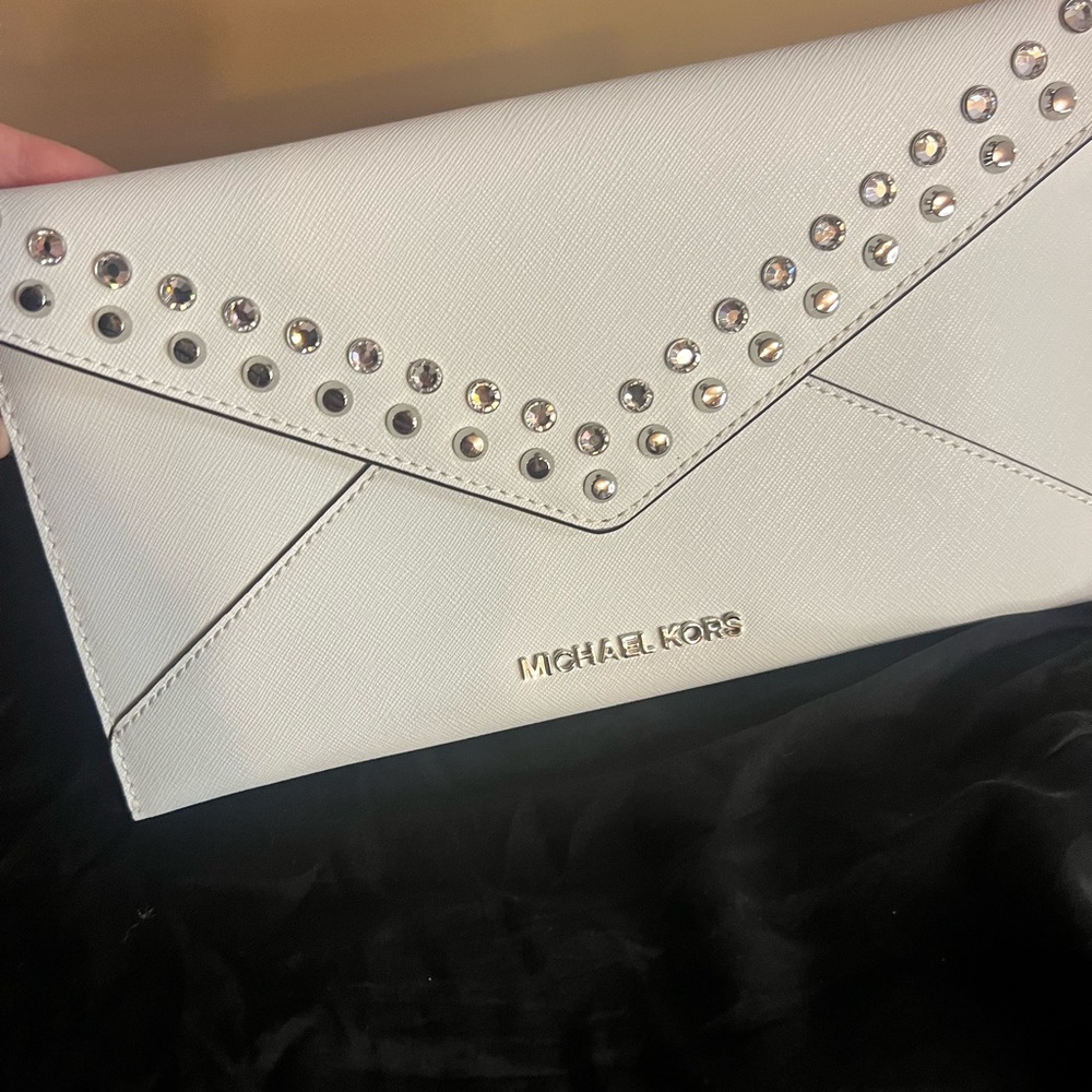 Michael Kors Studded Envelope Clutch NEW